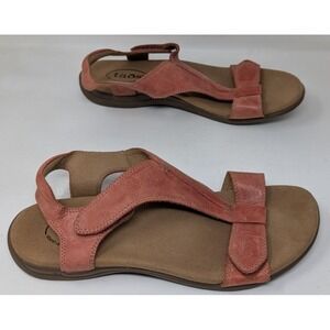 Taos The Show Women's T-Strap Leather Sandals Size 10 Bruschetta